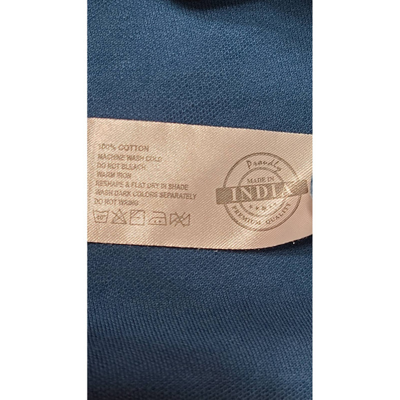 Fratini men's blue stripped polo size large - Picture 7 of 7